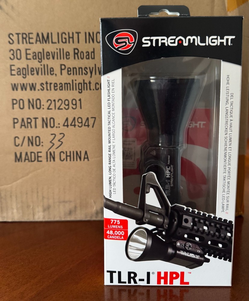 Streamlight 69215 TLR-1 HPL rail mounted tactical LED flashlight 775 Lumens, new