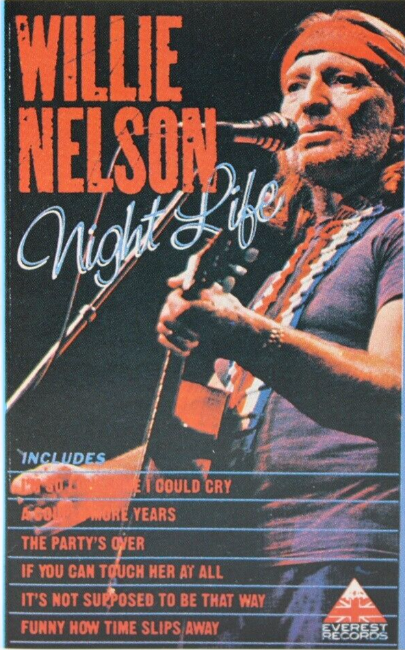 Willie Nelson Night Life 1986 British Import Outlaw Country Cassette Tested