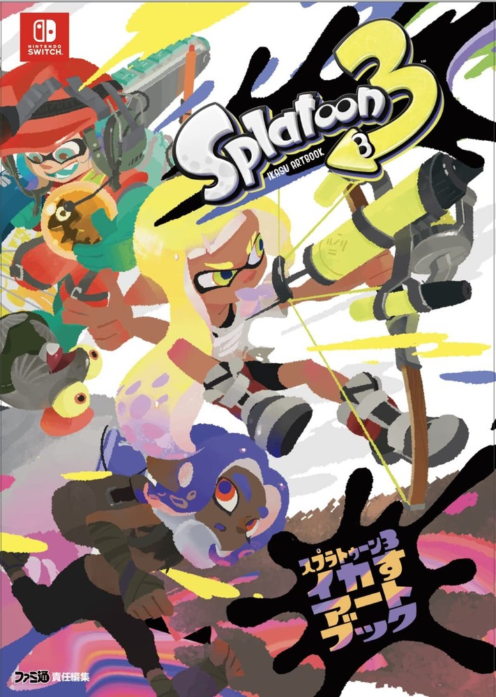 Splatoon 3 Ikasu Art Book form JP