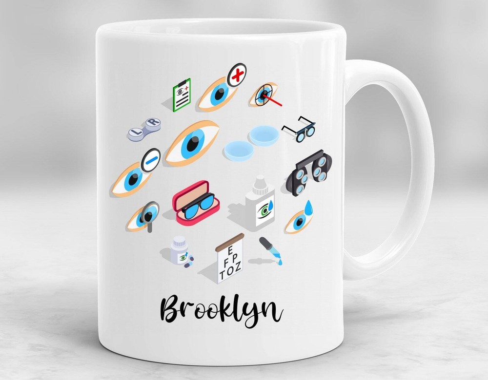 Personalized Optician Mug Optician Cup Optician Gift Optician Coffee Mug