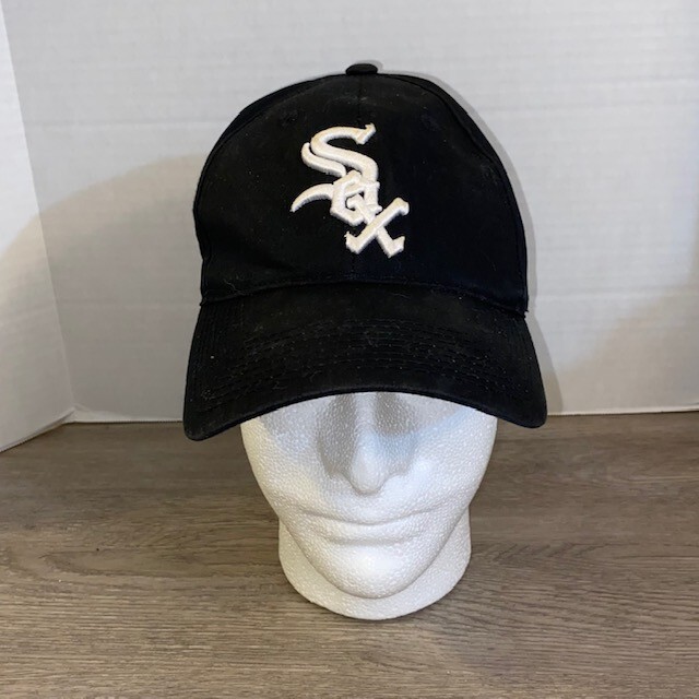 Chicago White Sox Hat Cap Strap Back Mens MLB Baseball Outdoor Cap Black