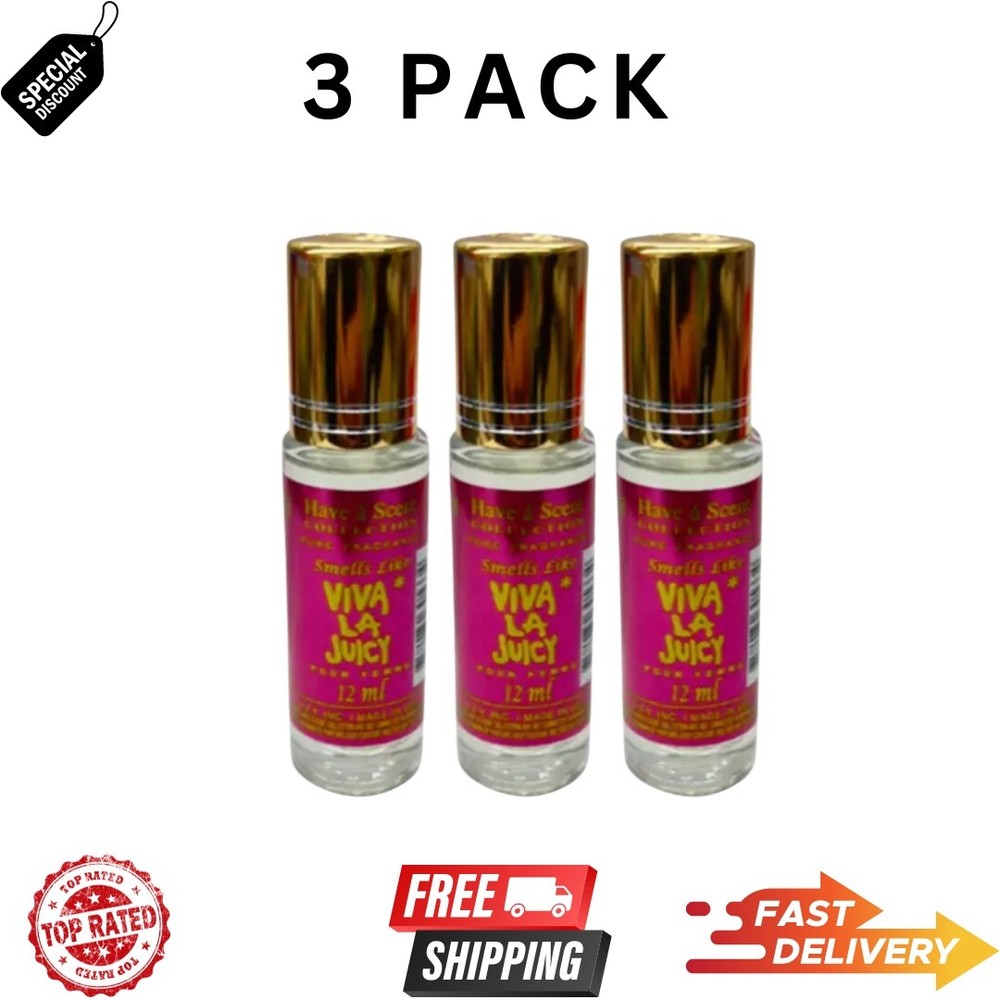 Viva La Juicy 12 ml Roll-On Body Oil for Women - Limited Time 3-Pack-image
