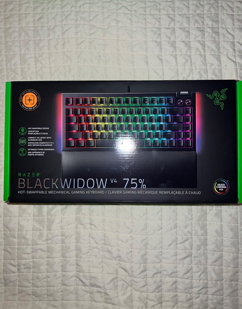 Razer BlackWidow V4 75% Mechanical Gaming Keyboard - Black