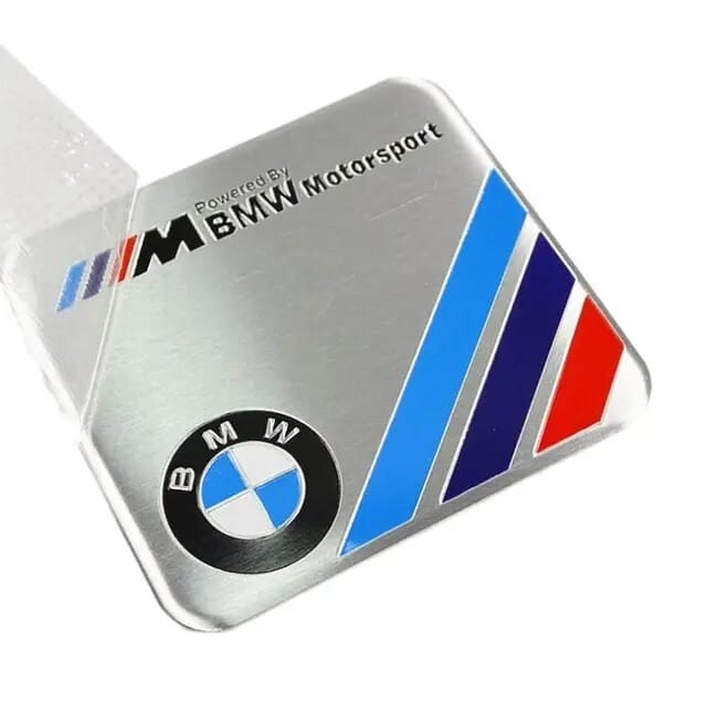 BMW Tags Metal Logo Emblem Custom Automotiv Car Nameplate Aluminum Sticker 3d