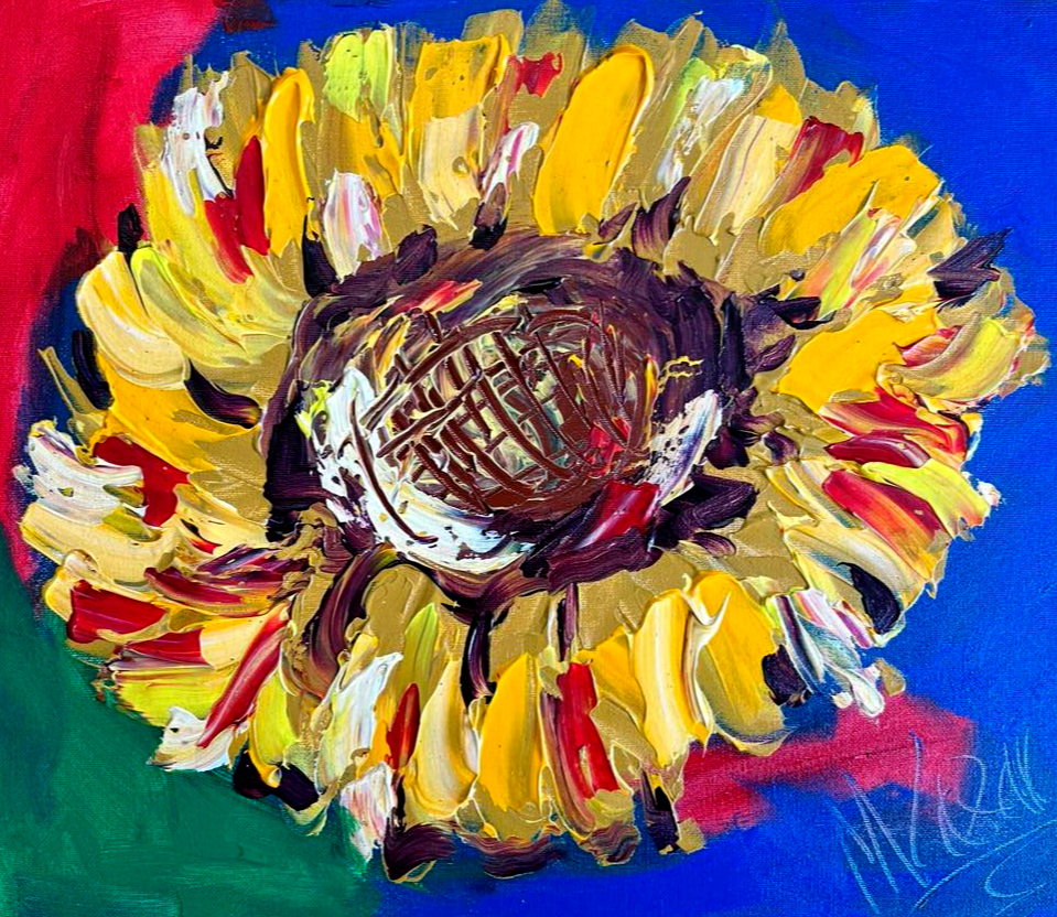 FLOWERS BY KAZAV Pop Art  modern abstract IMPRESSIONIST  Contemporary SGETH