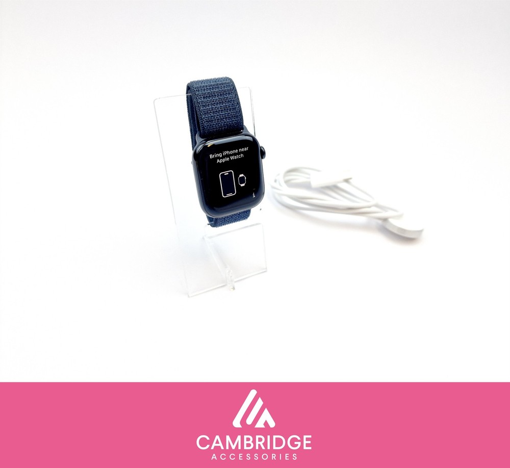 Apple Watch Series 10 42mm A2997 GPS Jet Black Loop Ink Strap Good