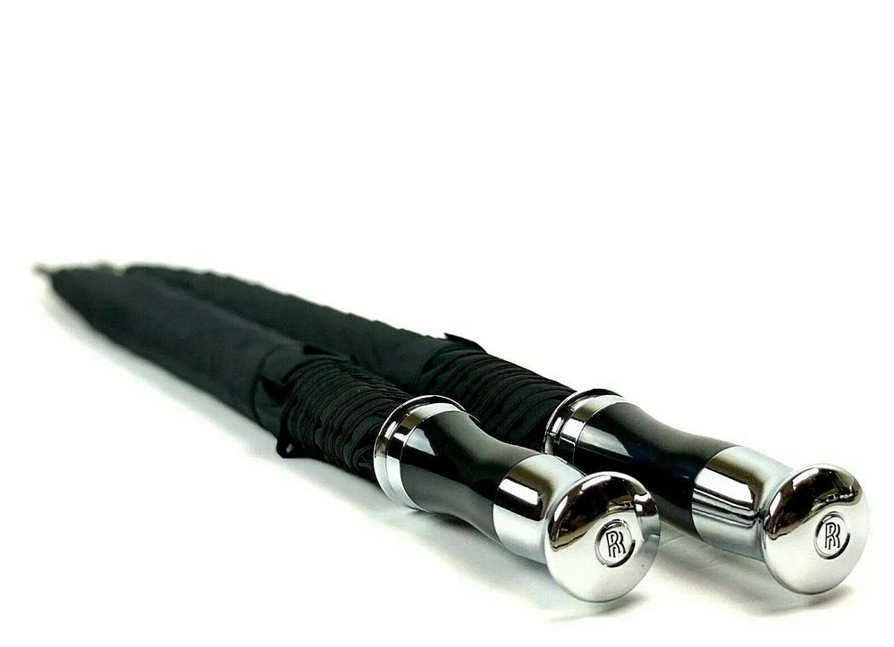 🚚 🗣📢 Rolls Royce Phantom, Ghost, Dawn, Wraith & Cullinan Silver Umbrella Set