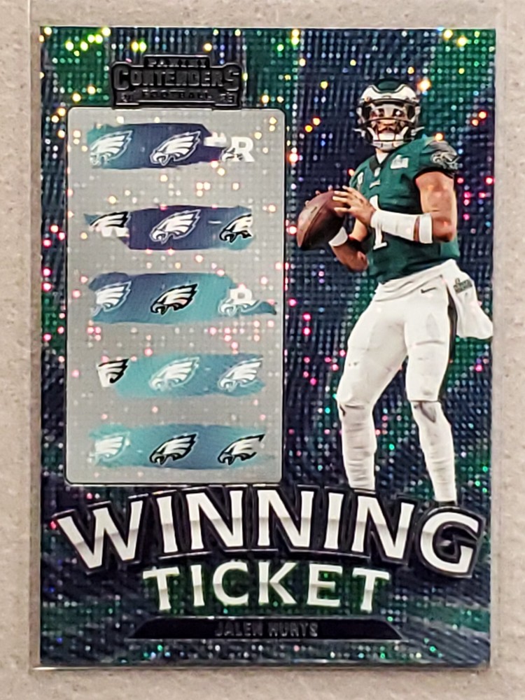 2023 Panini Contenders Jalen Hurts Sparkle Winning Ticket Eagles SP