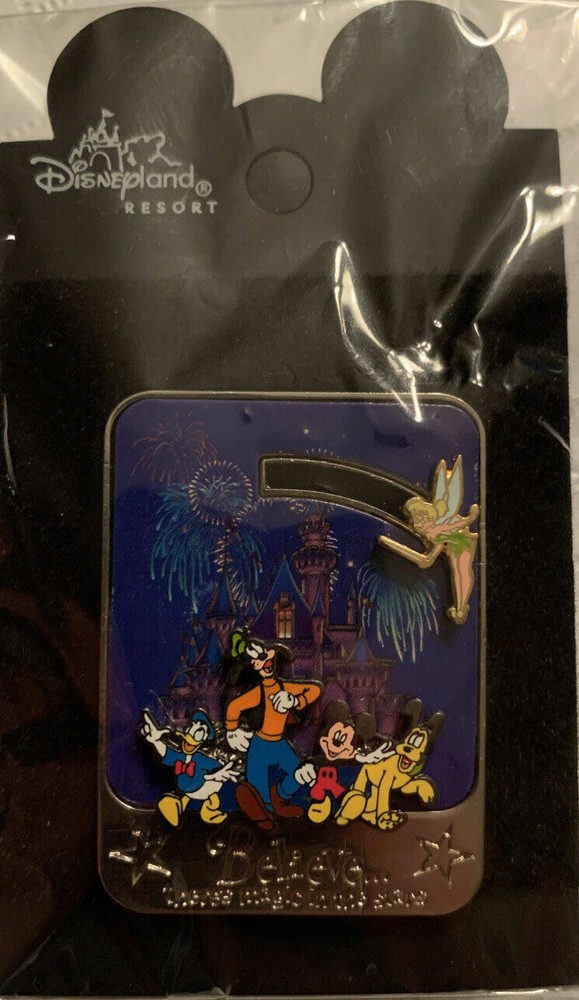 Tinker Bell Disney Trading Pin New On Card Peter Pan Believe Slider Wow