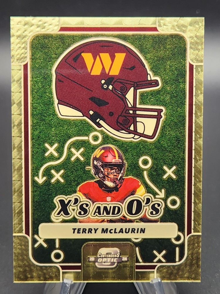 Terry McLaurin 2024 Panini Contenders Optic X's and O's Gold Vinyl 1/1