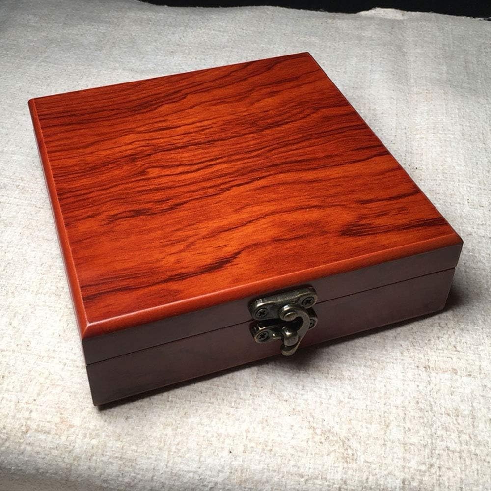 WANLIAN Wooden Box,Wooden Jewelry Box,Wooden Box with Hinged Lid, Decorative Box