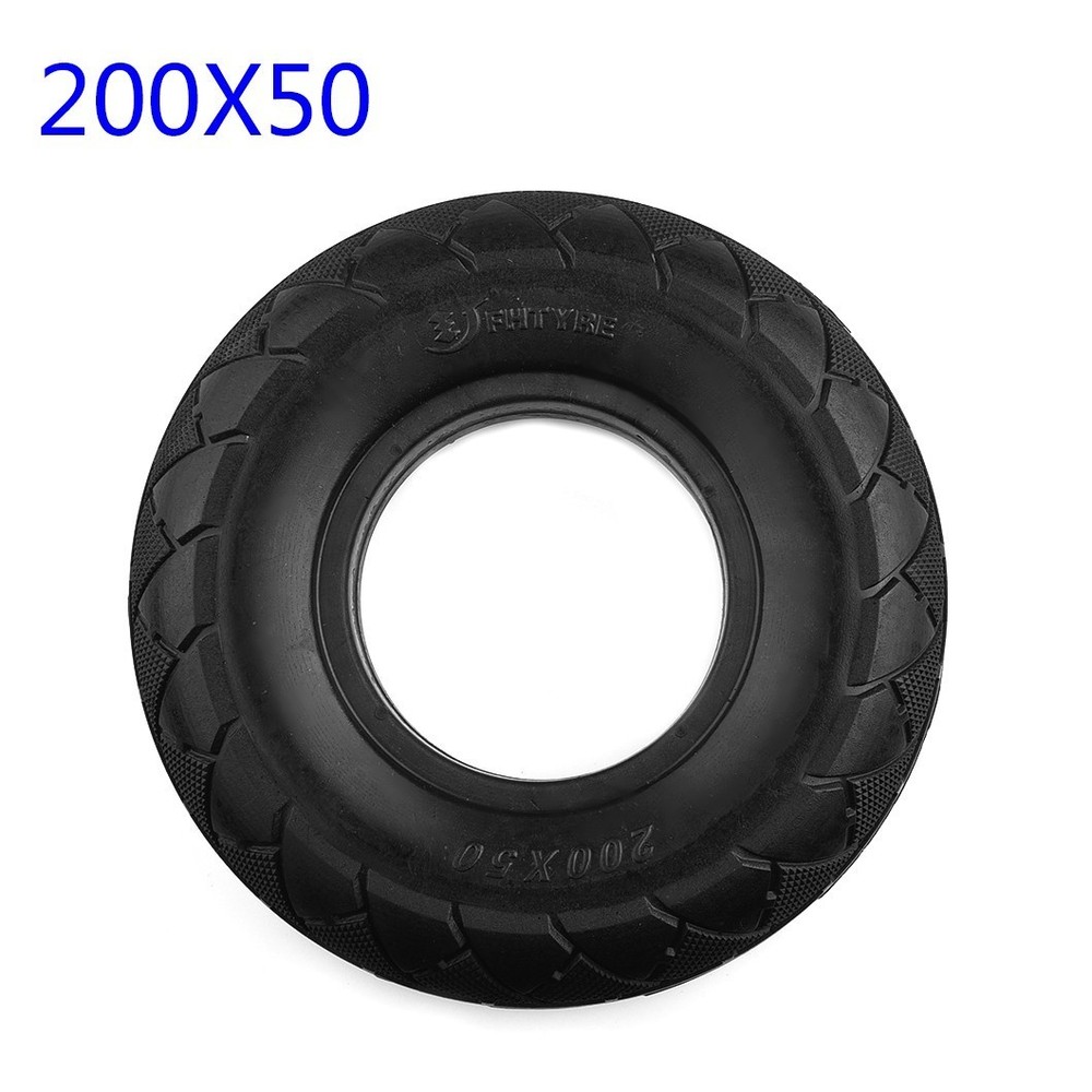 200x50(8x2) Tubeless Solid No Flats Tire For Scooter E100 E175/E200