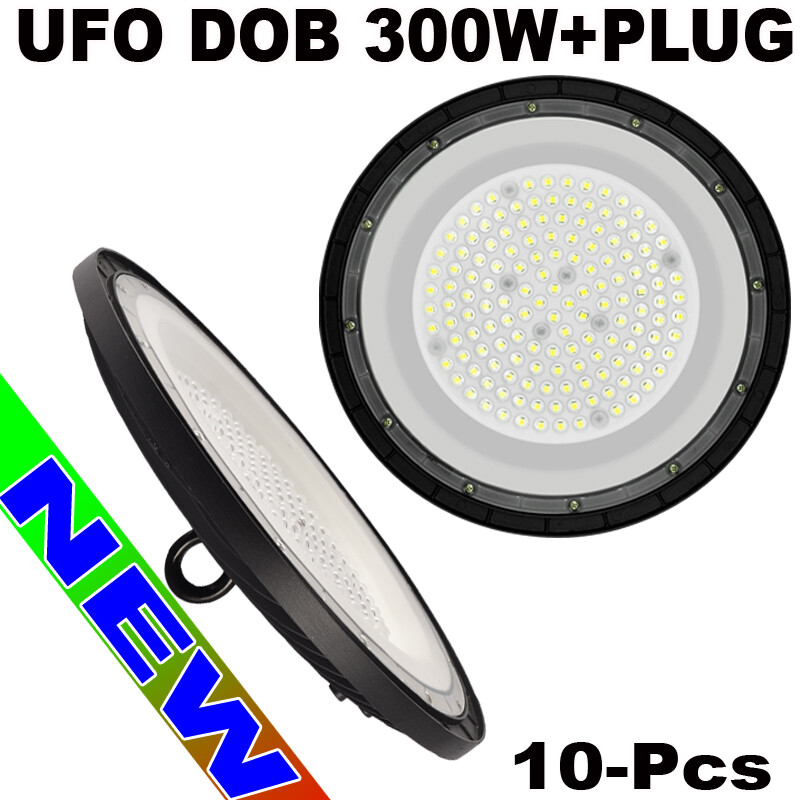 300 w DOB UFO lights 10Pc Factory Warehouse Commercial Light Fixtures 6500K