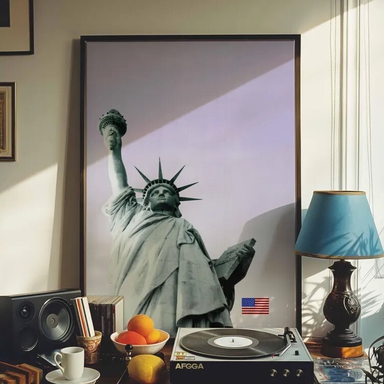 Statue of Liberty Art Print | Vintage American Icon Photography
