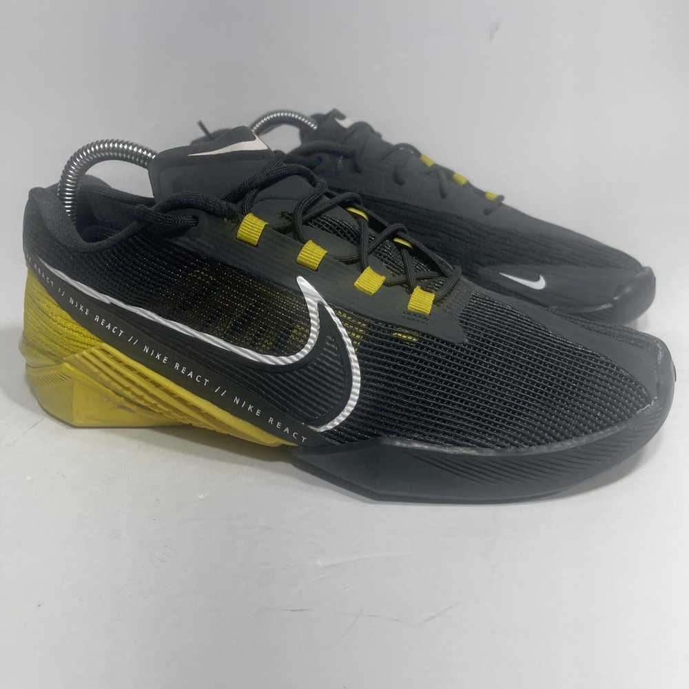 Nike React Metcon Turbo men’s sneakers Size 10 dark smoke/citron