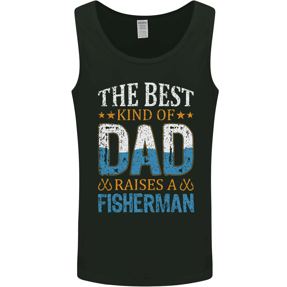 Fathers Day Fishing Dad & Son Fisherman Mens Vest Tank Top