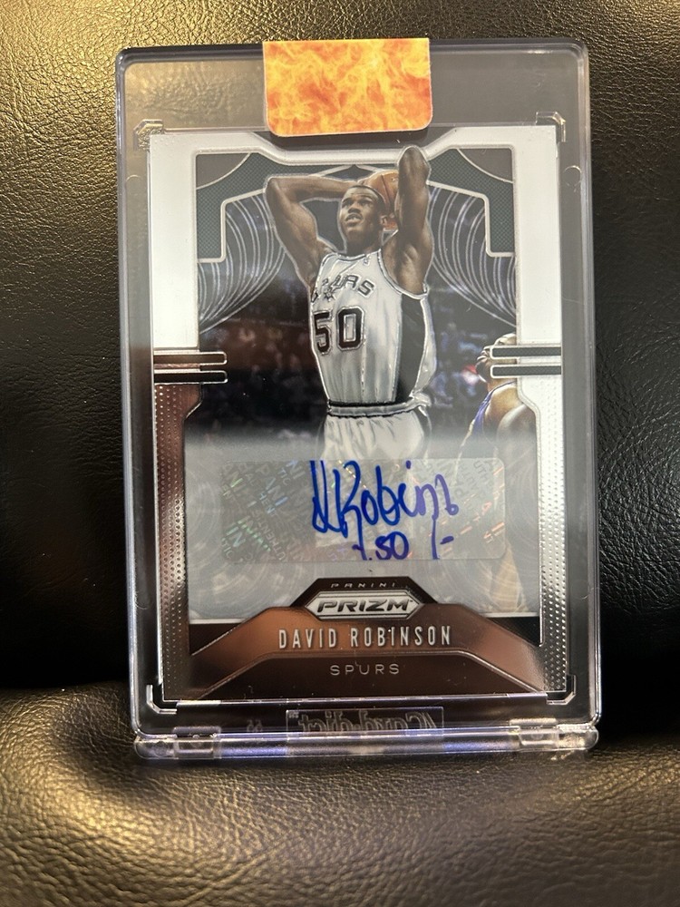 2019 PRIZM  SIGNATURES DAVID ROBINSON SAN Antonio Spurs Auto