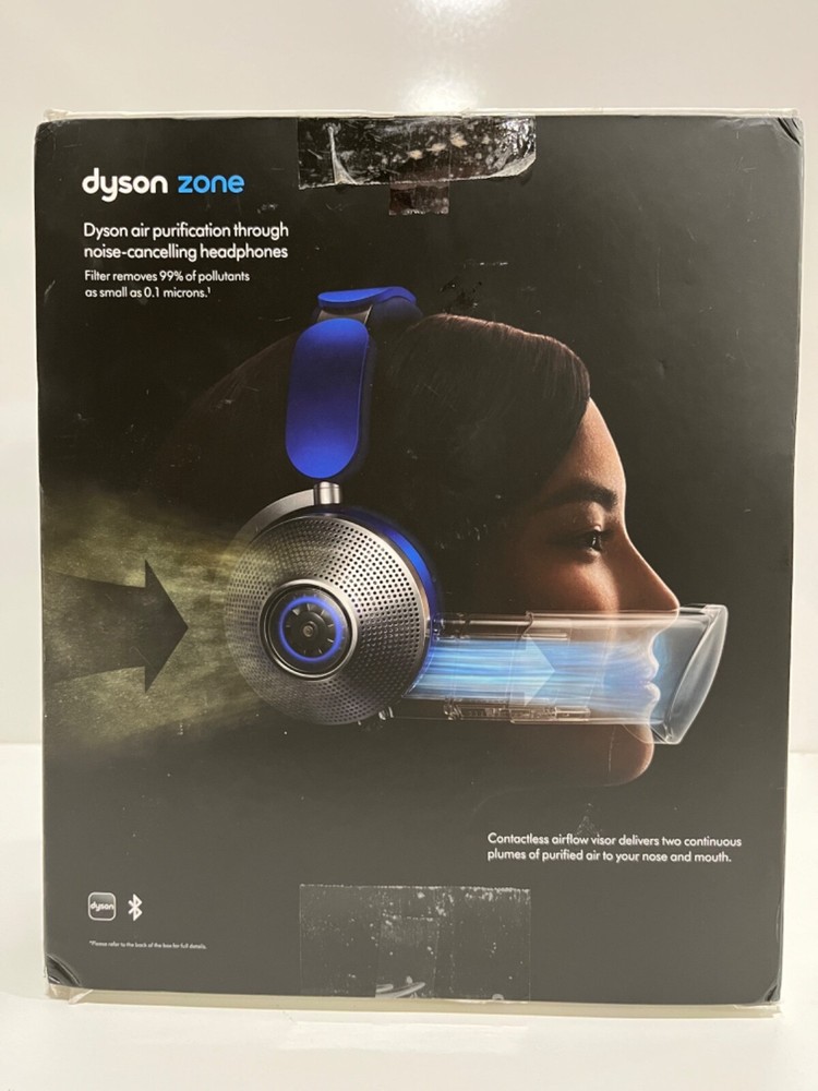 Dyson Zone Ultra Air Purifying Noise Cancelling Headphones in Prussian Blue