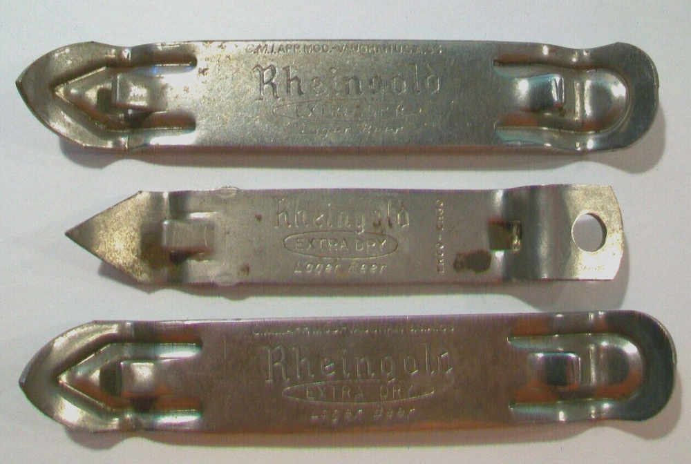 Rheingold Lager Beer Metal Can Bottle Opener Lot