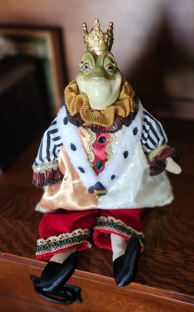 Retired Katherine's Collection Frog King Doll Wayne M Kleski 20 in.