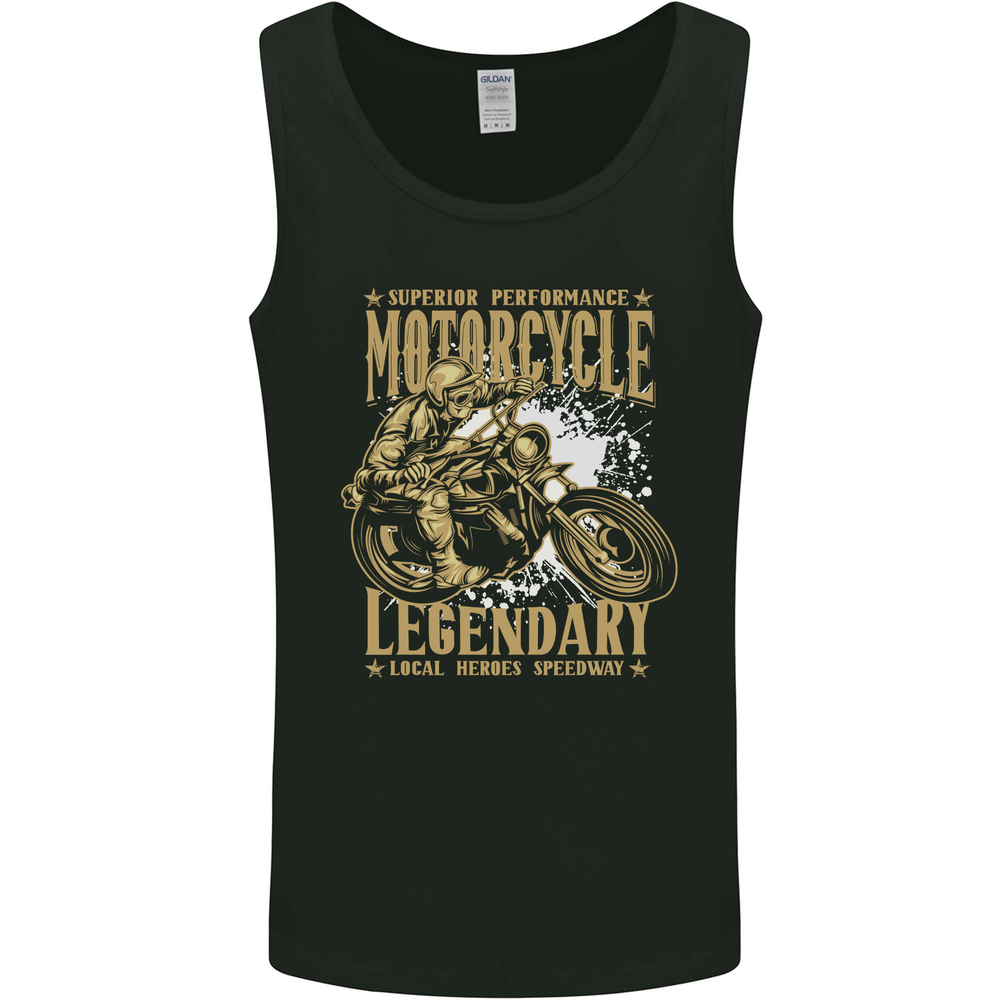 Superior Performance Motorcycle Motorbike Biker Mens Vest Tank Top