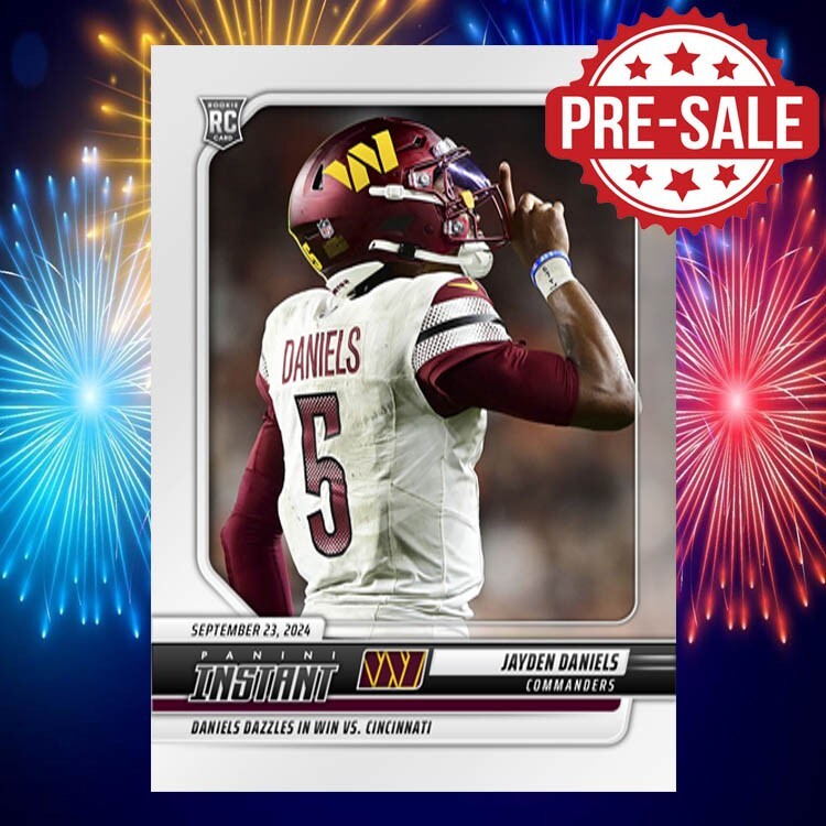 PRESALE Jayden Daniels #54 RC Rookie Card 2024 Panini Instant Washington-image