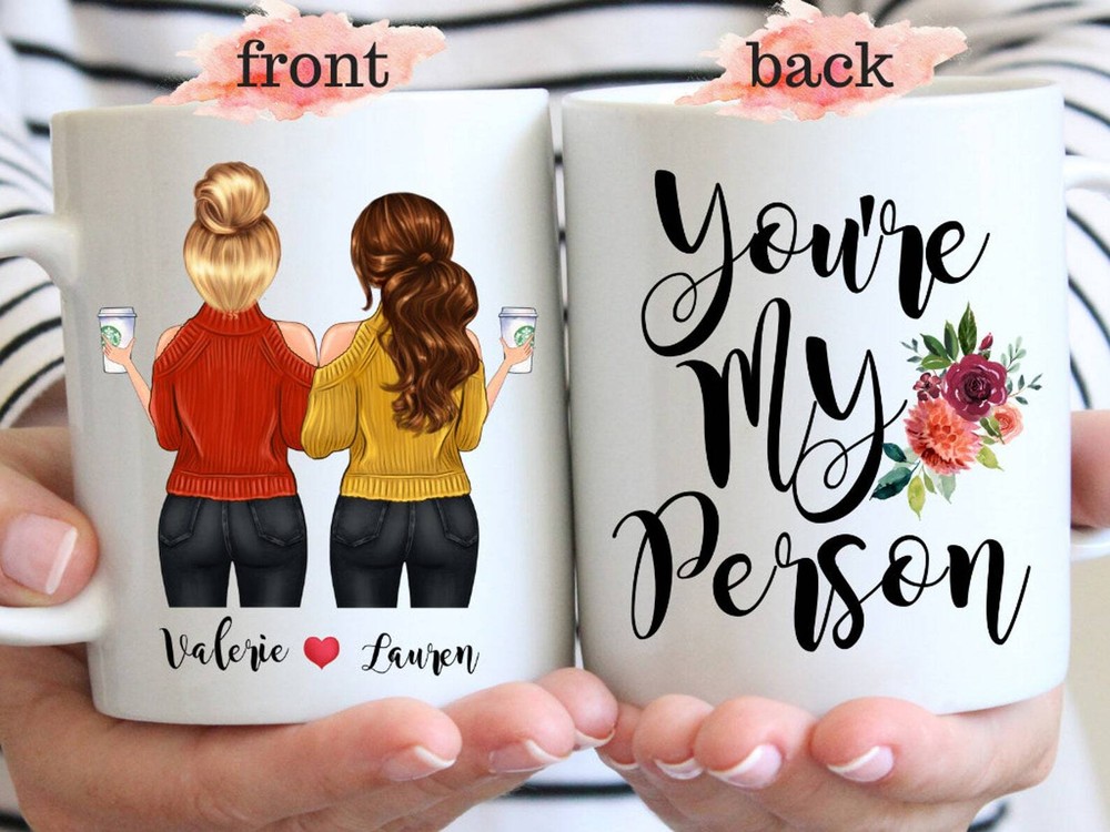 You're My Person Custom Best Friend Mug Long Distance Gift Personalized Best