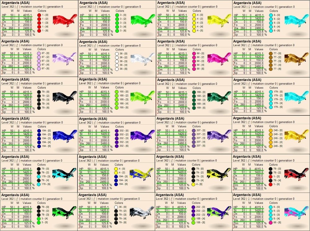 Argentavis TOP STATS 24x Eggs COLOR PACKAGE Ark Survival Ascended Official PVE
