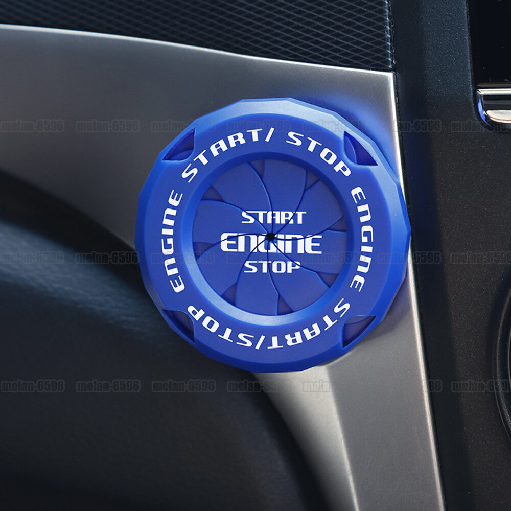 Automobile Engine Start Stop Push Button Switch Cover Trim Interior Accessories