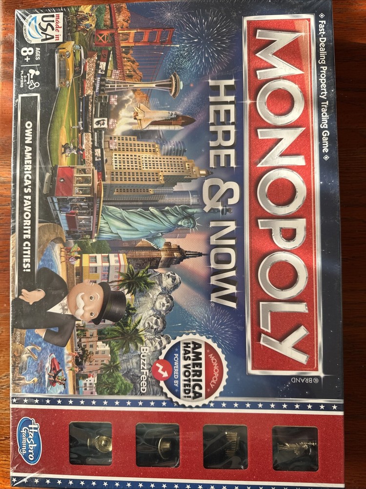 Monopoly Here & Now - US Edition - Board Game - Brand New / Factory Sealed. G10