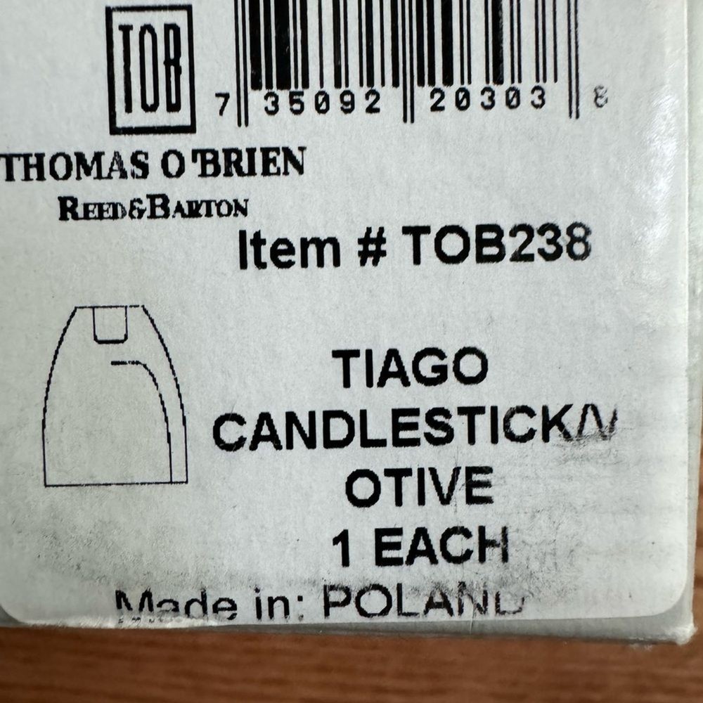Reed & Barton Tiago Reversible Candlestick/Votive Holder Thomas O’Brien Crystal