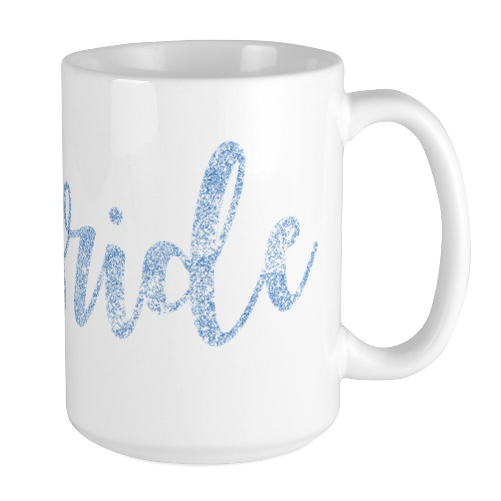 CafePress Bride Blue Coffee Mug, Large 15 oz. White Coffee Cup (63179005)