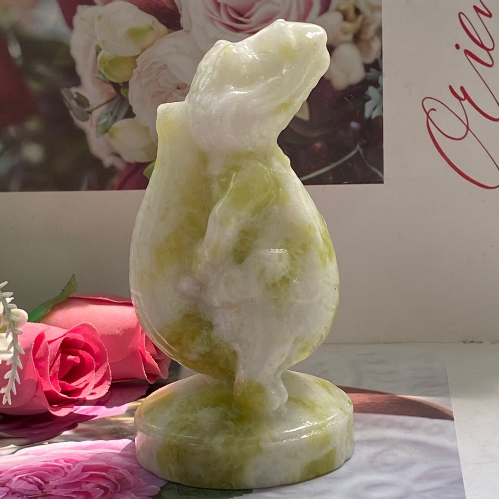 256G Natural Jade Quartz Carved Crocodile Crystal for Healing & Collectors