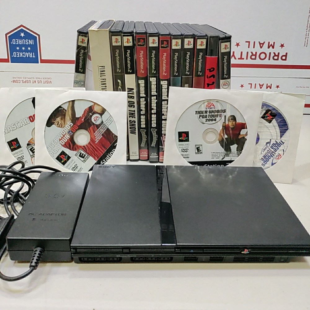 PlayStation 2 Bundle with GTA Final Fantasy SSX3 and 13 More Games