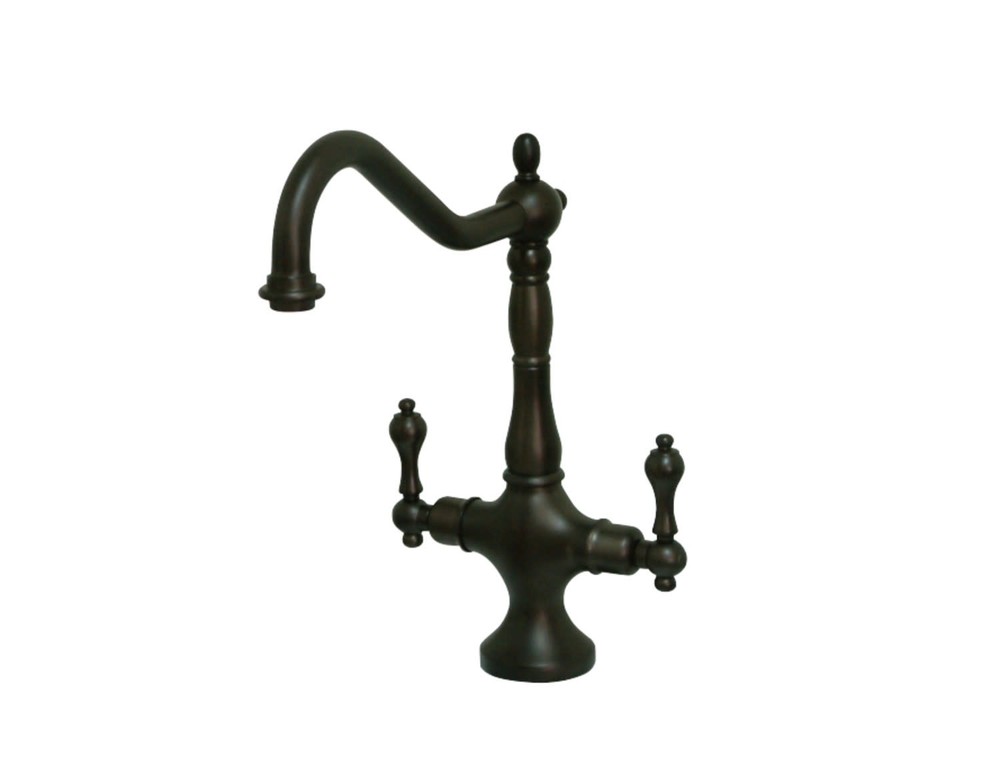 Kingston Brass Heritage Double Handle Kitchen Faucet Without Sprayer KS1775ALLS