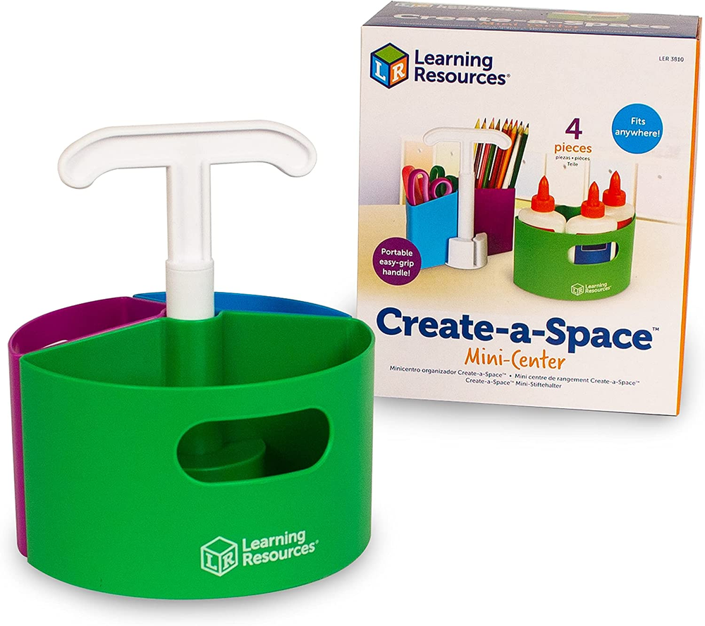 Create-A-Space Storage Mini Center, 4 Piece Set,Back to School Resources for Tea