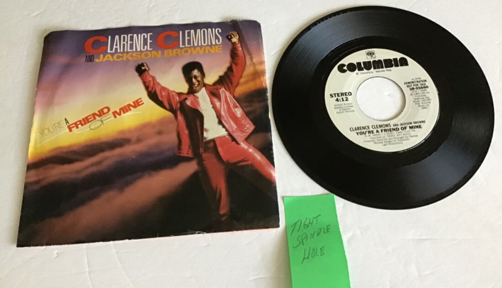 AS190 45RPM wPicSlv Clarence Clemons Jackson Browne Kevin You’re a friend of min