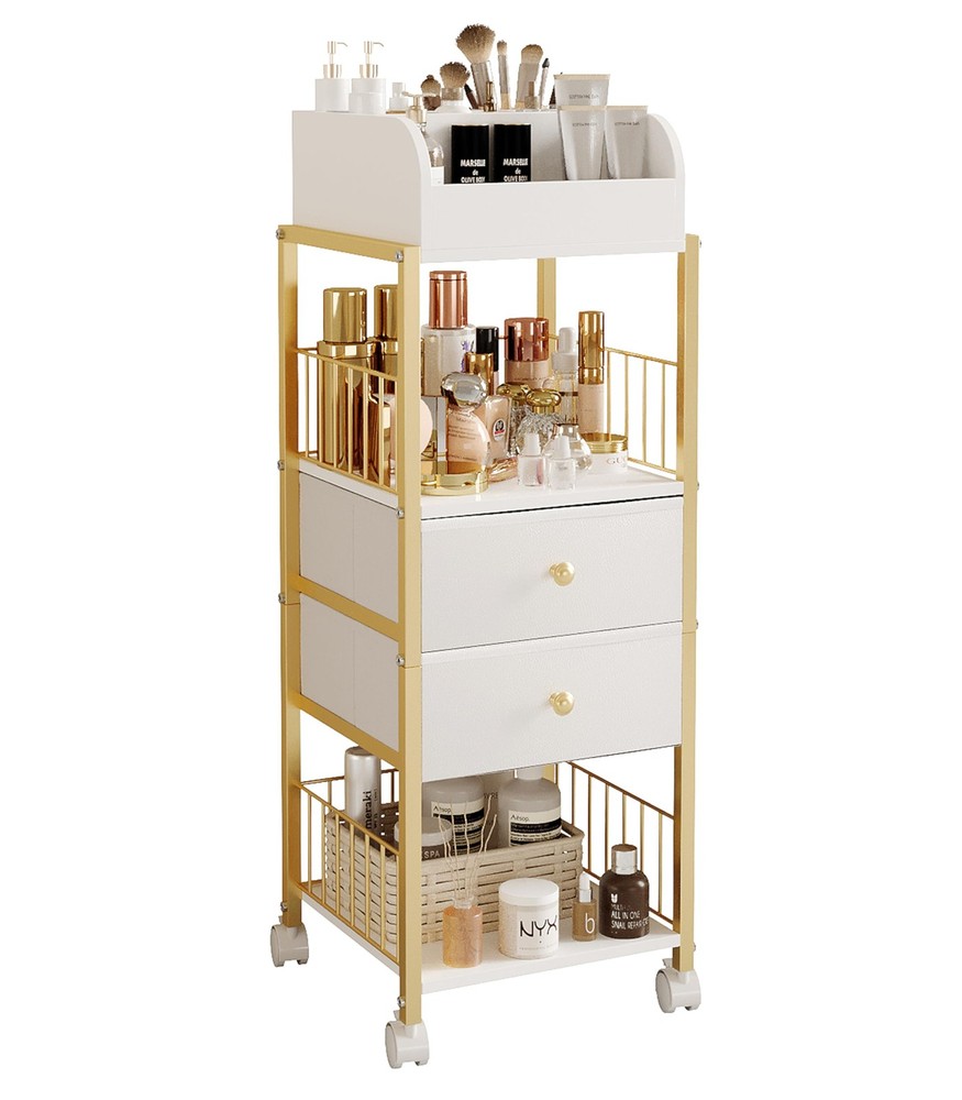 Makeup Organizer Storage Cart, Large Skincare organizers, Makeup Stand with D...