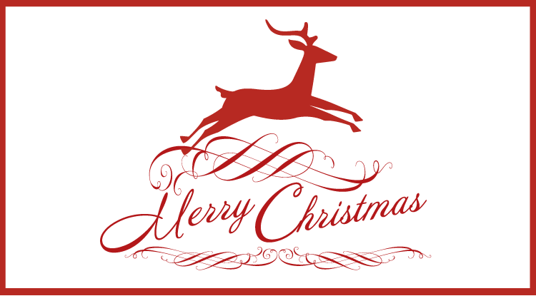 Merry Christmas Juming Deer Rectangle Car Bumper Sticker Decal