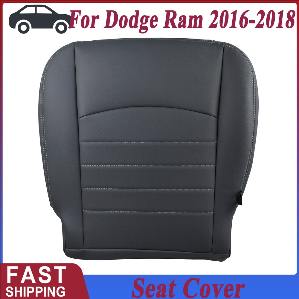 2016-2018 Dodge Ram WT Driver Bottom Gray Vinyl Seat Cover Replacement