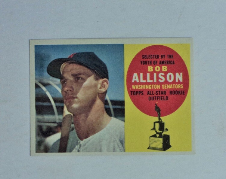 1960 Topps #320 Bob Allison Twins MINT Condition Flash Sale-image