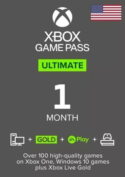Xbox Game Pass Ultimate 1 Month Membership (Instant e-Delivery) (New+Existing)