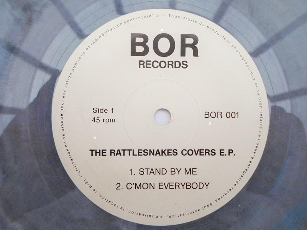 Rattlesnakes The Rattlesnakes Covers EP EP BOR B001 EX 1980s grey vinyl, The Rat