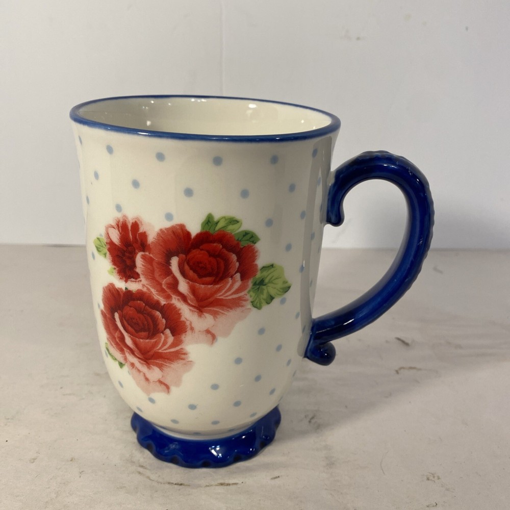 The Pioneer Woman Floral Roses Latte Coffee Mug 18 Oz