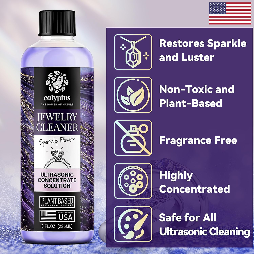 Ultrasonic Jewelry and Glasses Cleaning Concentrate for Professional Use