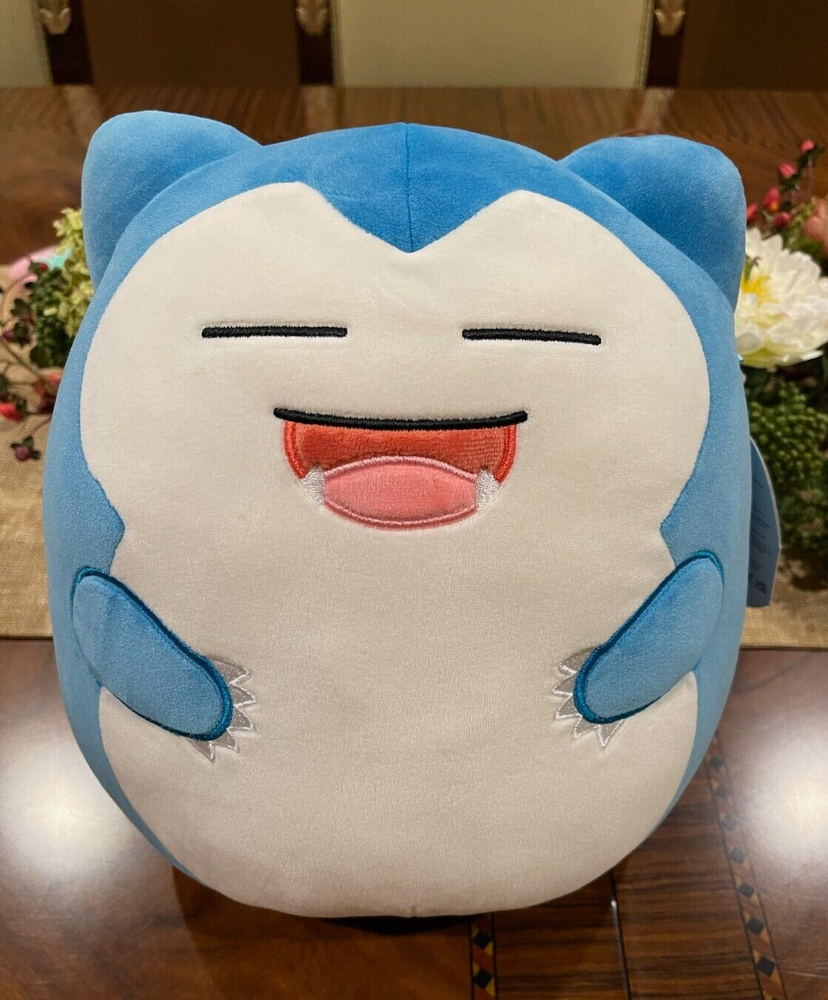 NWT Kellytoy Squishmallows 12” Pokémon Snorlax Plush Toy NEW With Tag Authentic