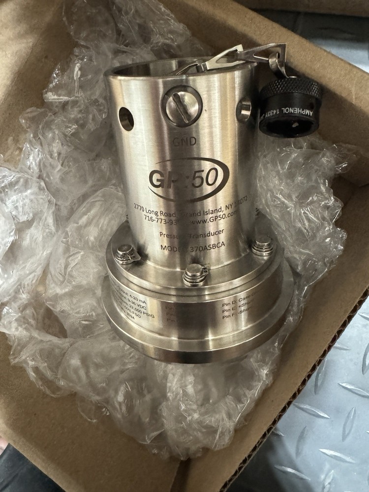 GP:50 Weco Hammer Union Pressure Transducer Transmitter Model # 370ASBCA