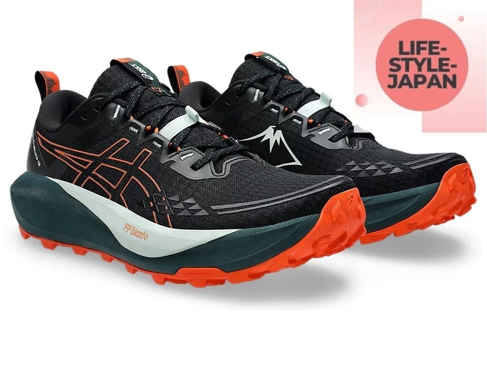 ASICS GEL-Trabuco 13 1011B973 001 Black/Nova Orange Men Running STANDARD Shoes