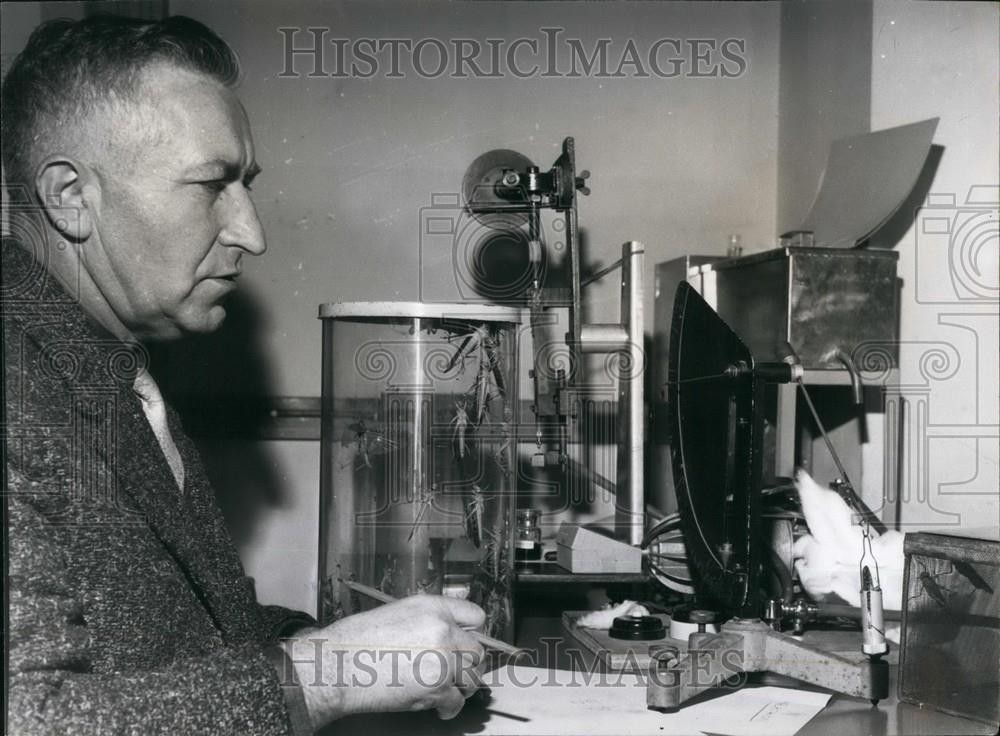 Press Photo Anti-Locust Center in London Dr Sternlicht of Israel - KSB45125
