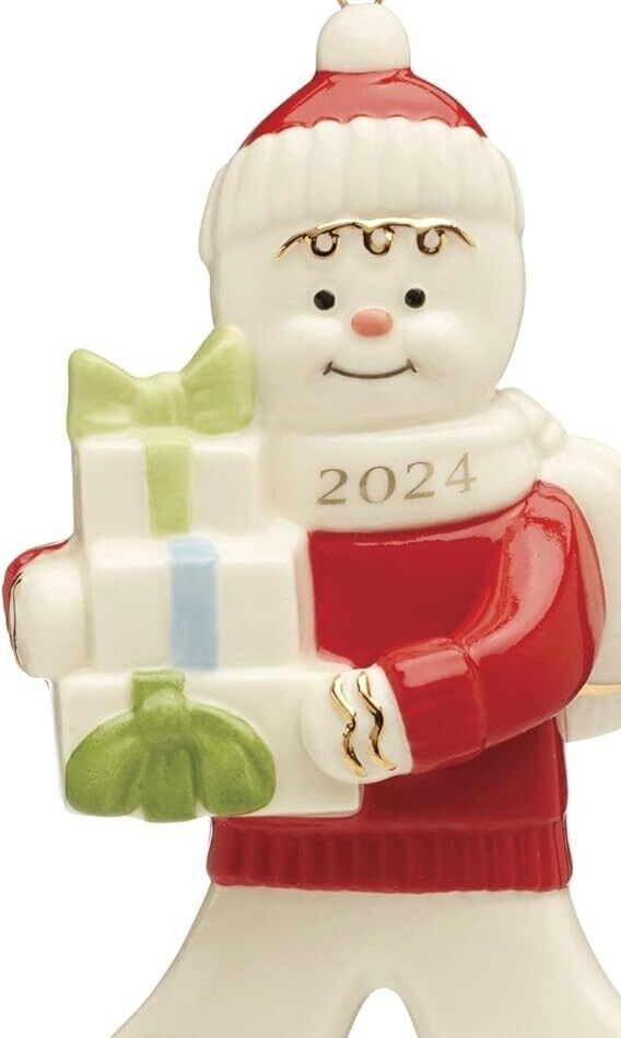 Lenox Gingerbread Man With Gifts 2024 Ornament 4